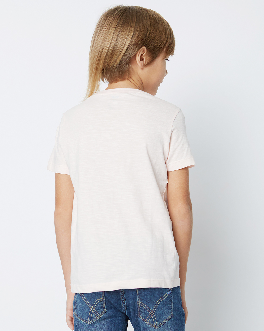 Gas Kids Boys Light Pink Casual Wear T-Shirt